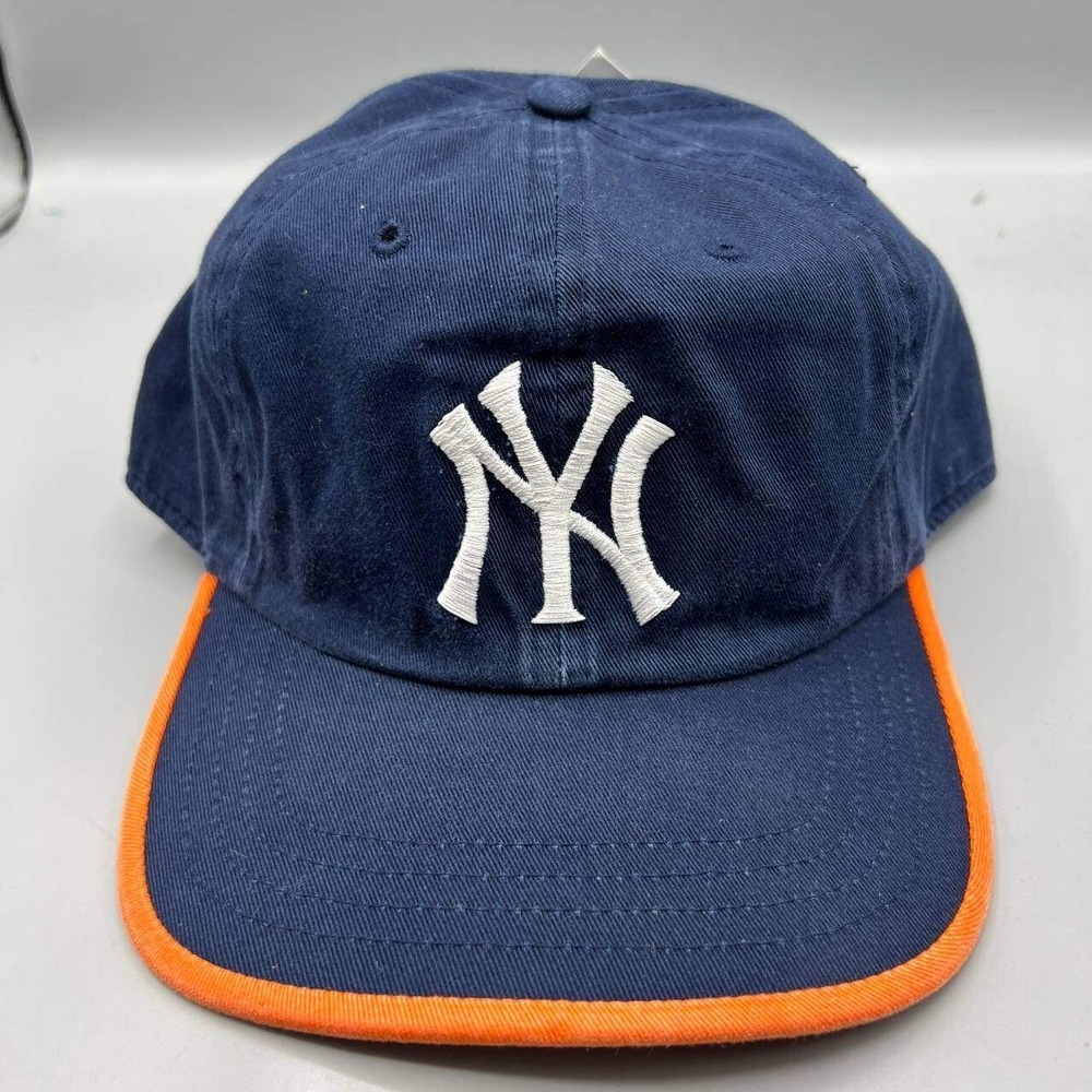 Vintage New York Yankees Hat‎ Men Blue Twins Enterprise Strap Back Cap New